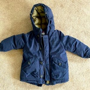 Zara navy down jacket. Great condition